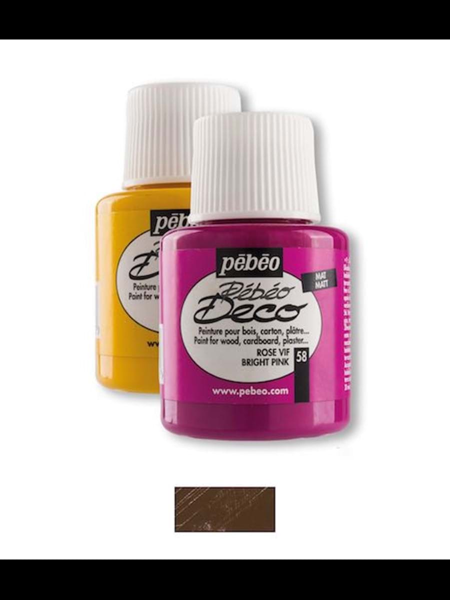 Pebeo Deco 110ml Ahşap Boyası Yanık Kahve 74