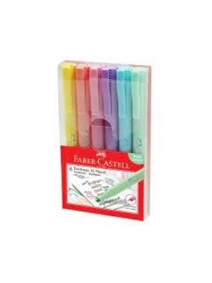Faber Castell 38 Fosforlu Kalem 6 Lı Takım Pastel Renkler 5030158117000