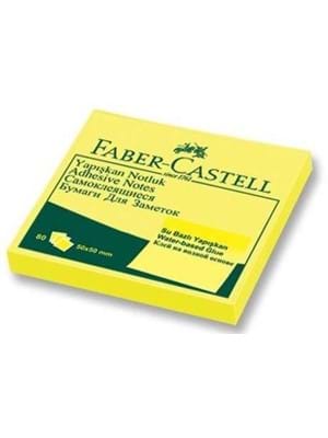 Faber Castell 50*50 Mm Yapışkanlı Not Kağıdı Sarı 65841