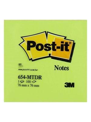 3m Post-it 76*76 Mm Yapışkanlı Not Kağıdı 100 Yp Muhtelif Renkler 654-mtdr